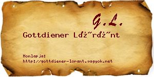 Gottdiener Lóránt névjegykártya